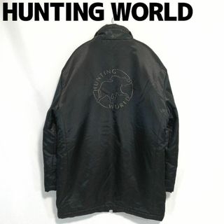 HUNTING WORLD シングルライダースジャケット 革ジャン 羊革 黒