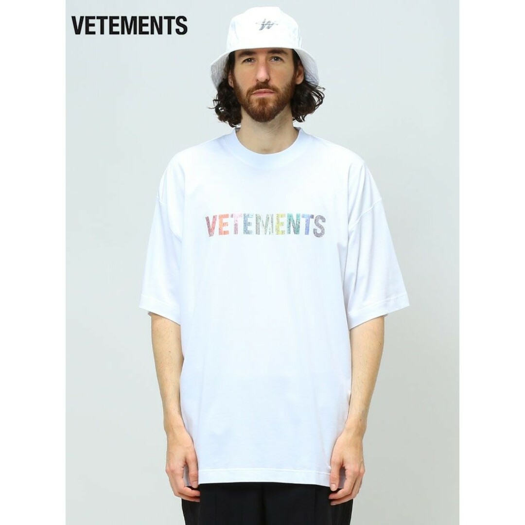 VETEMENTS ヴェトモン メンズ Ｔシャツ 半袖 レインボー ロゴ