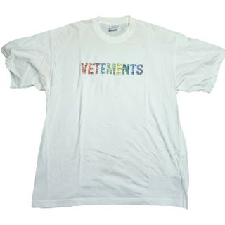 ヴェトモン(VETEMENTS)のVETEMENTS ヴェトモン メンズ Ｔシャツ 半袖 レインボー ロゴ(Tシャツ/カットソー(半袖/袖なし))