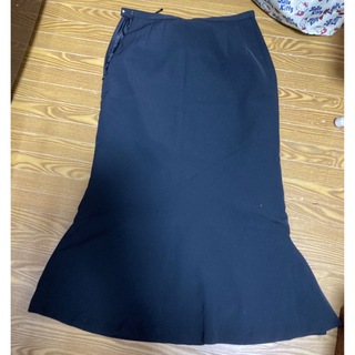 マーメイドスカート　W70サイズ　黒(ロングスカート)