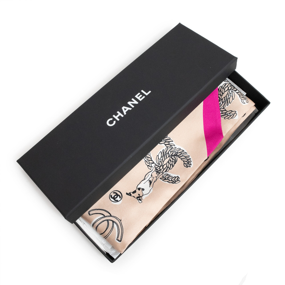 CHANEL - シャネル ヘアバンド スカーフ ツイル ココマーク 犬 ドッグ