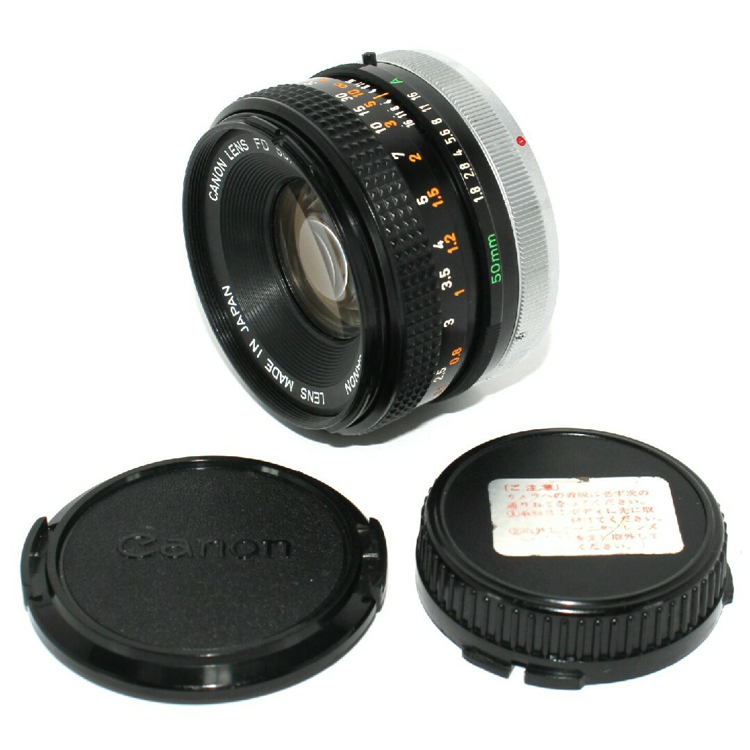 良品】 Canon FD 50mm f1.8 S.C 人気の単焦点 - レンズ(単焦点)
