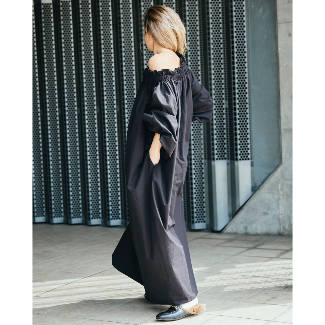 MeisMe メイスム / Cotton gathered puff dress-