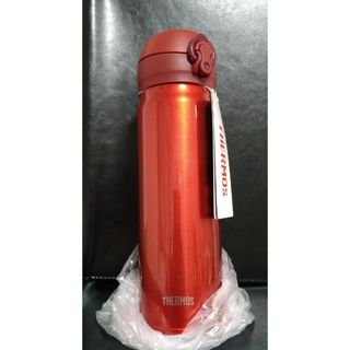 サーモス(THERMOS)の即決OK！新品未使用　サーモスケータイマグ　メタリックレッド　箱無し　0.5l(弁当用品)