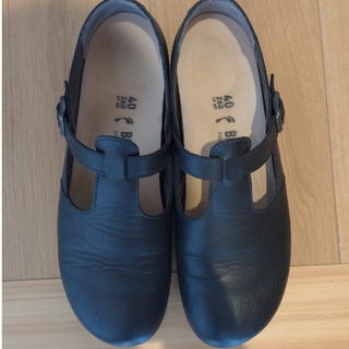 ビルケンシュトック(BIRKENSTOCK)のビルケン 40（25.5cm〜）黒(ローファー/革靴)