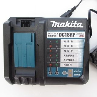 ☆品 純正品♪☆ makita マキタ 充電器 DC18RF+ バッテリー2個(14.4V BL1430 3.0Ah) + (18V BL1830B 3.0Ah)付き 58219