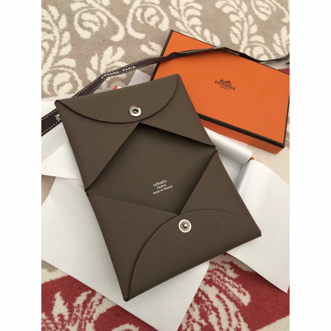 Hermes - エルメス ガルヴィ カードケース エトゥープ 新品の通販 by