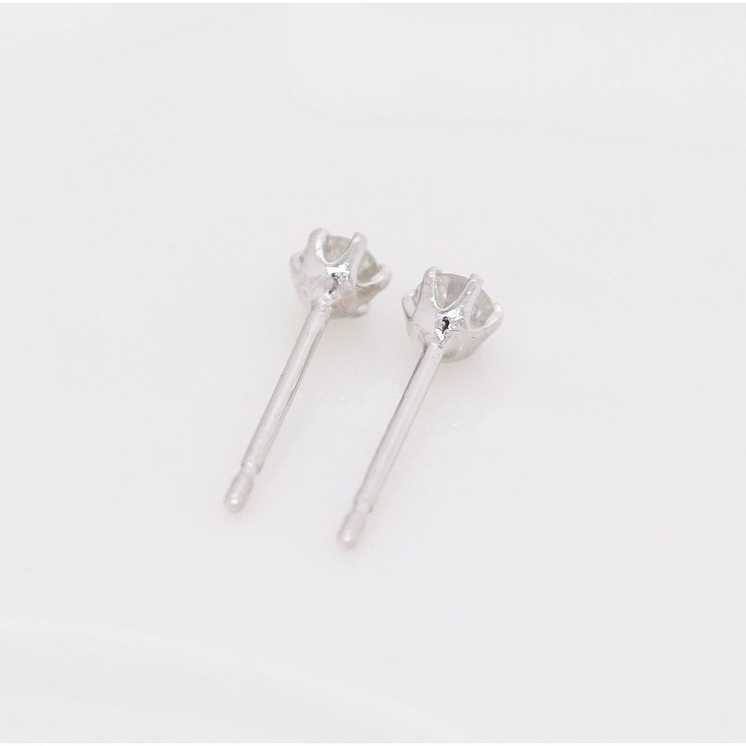 KASHIMAK10WG 0.1ct ダイヤモンド 一粒石 スタッド ピアス K 3