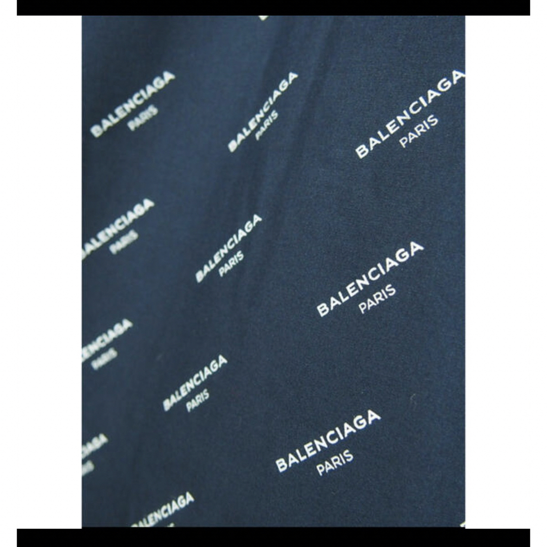 Balenciaga(バレンシアガ)のBALENCIAGAロゴ総柄ボタンダウンロングスリーブシャツ40 メンズのトップス(シャツ)の商品写真