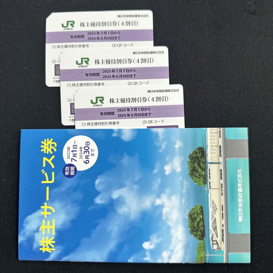 JR東日本　株主優待割引券３枚