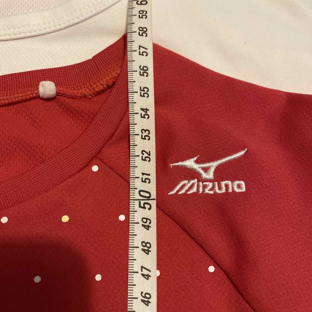 MIZUNO(ミズノ)のミズノ　ピンクドット　Tシャツ　Mサイズ レディースのトップス(Tシャツ(半袖/袖なし))の商品写真