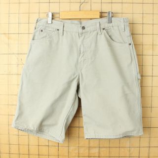 ディッキーズ(Dickies)のUSA Dickies ペインターダックショートパンツベージュ W34 ss90(ショートパンツ)