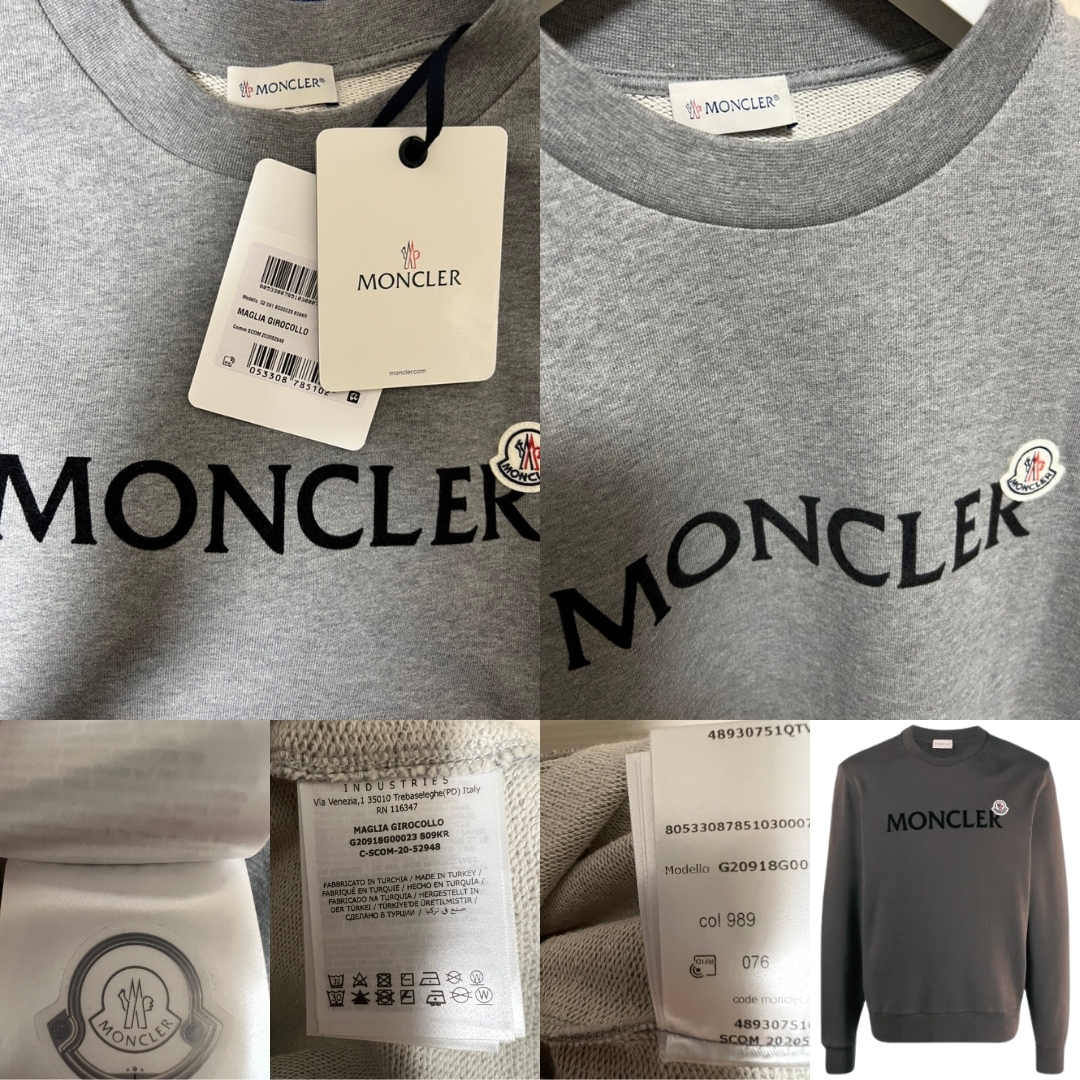 ☆未使用・本物保証☆MONCLER レタリングロゴ スウェット S ブラック