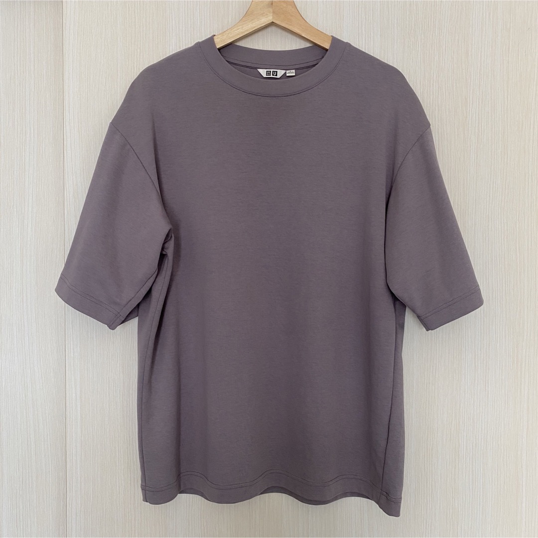 UNIQLO(ユニクロ)のユニクロ エアリズムコットンオーバー サイズTシャツ（5分袖） メンズのトップス(Tシャツ/カットソー(半袖/袖なし))の商品写真