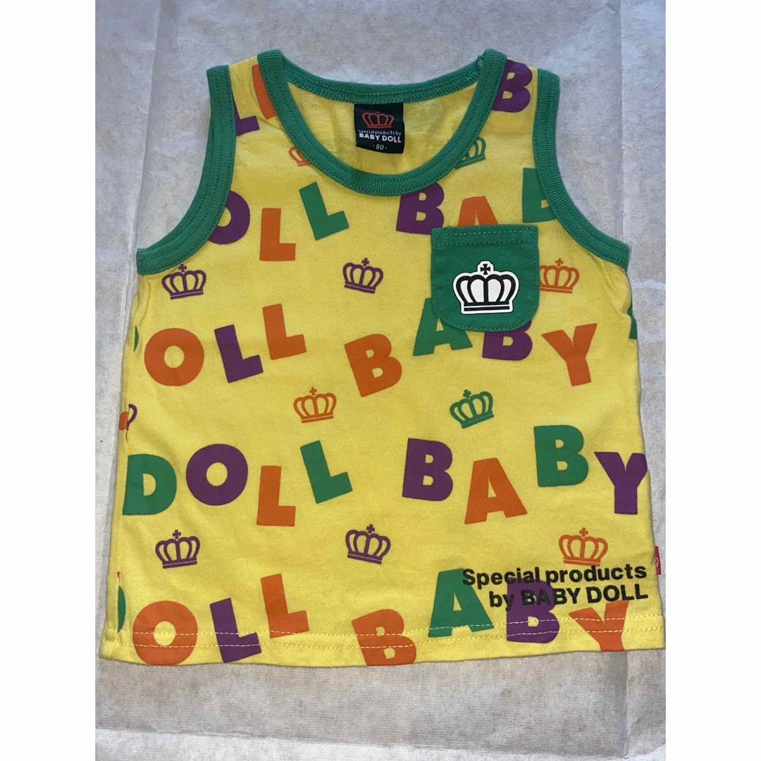 BABYDOLL(ベビードール)のBaby doll  ディズニー　80   ノースリーブ キッズ/ベビー/マタニティのベビー服(~85cm)(Ｔシャツ)の商品写真
