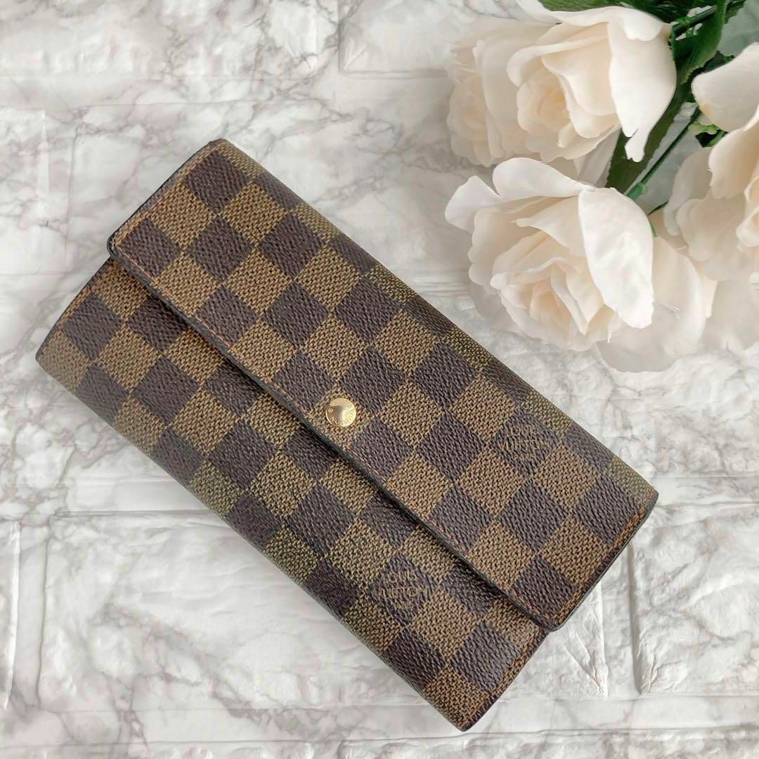 Louis Vuitton　ポルトフォイユサラ　ダミエ　長財布Rショップリーゾ