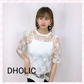 ディーホリック(dholic)のDHOLIC レースブラウス(シャツ/ブラウス(半袖/袖なし))