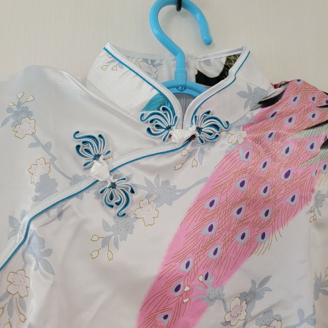 チャイナ服 白 ロング エンタメ/ホビーのコスプレ(衣装)の商品写真