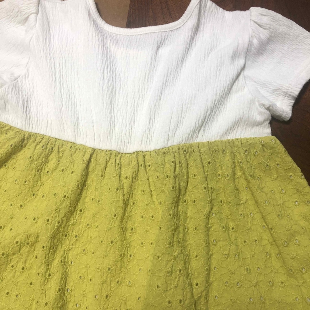 SLAP SLIP(スラップスリップ)のSLAP SLIP 切り替え ワンピース　100サイズ　 キッズ/ベビー/マタニティのキッズ服女の子用(90cm~)(ワンピース)の商品写真