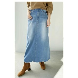 アパルトモンドゥーズィエムクラス(L'Appartement DEUXIEME CLASSE)のアパルトモンGOODGRIEf DENIM LONG SK with Chain(ロングスカート)