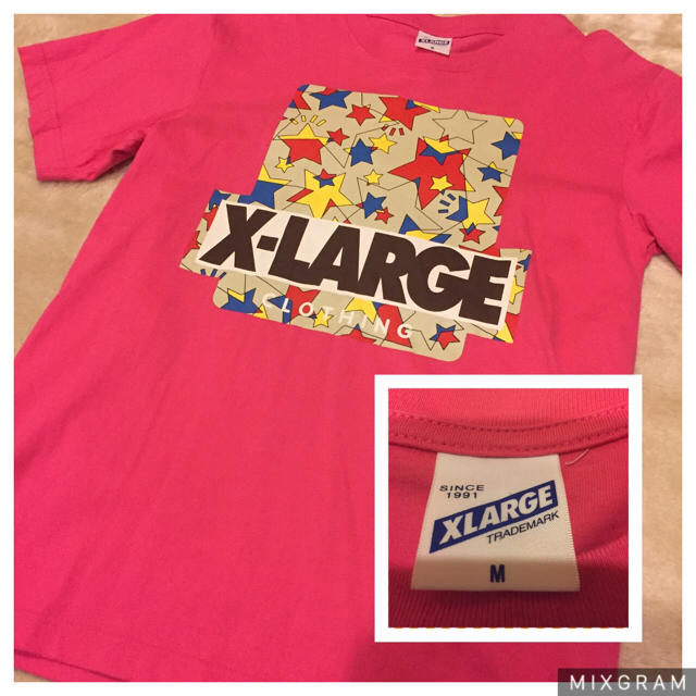 XLARGE(エクストララージ)のX-LARGE  ピンクT メンズのトップス(Tシャツ/カットソー(半袖/袖なし))の商品写真