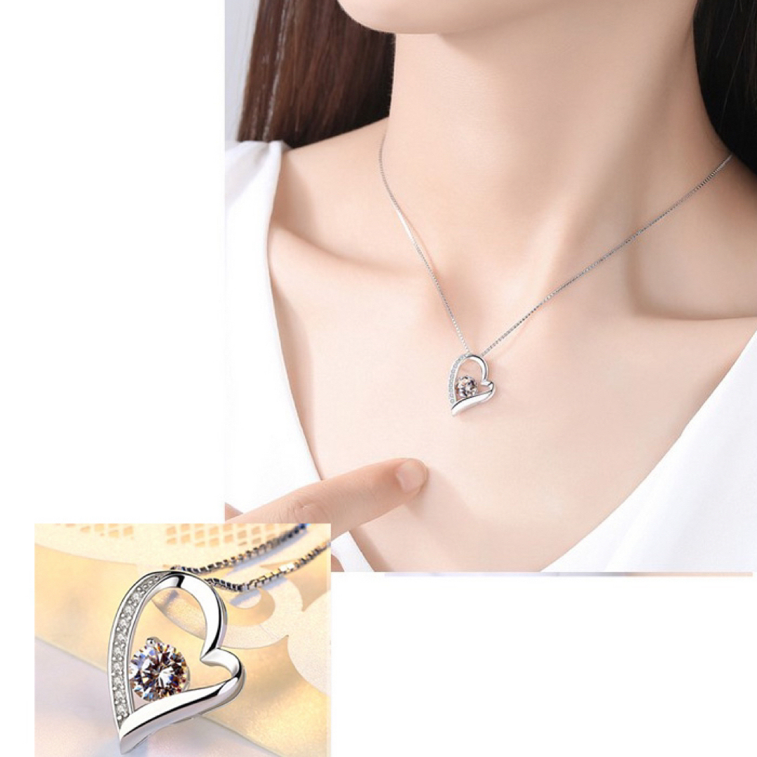 新品未使用☆gulamu jewelryネックレス ハート オープンハート