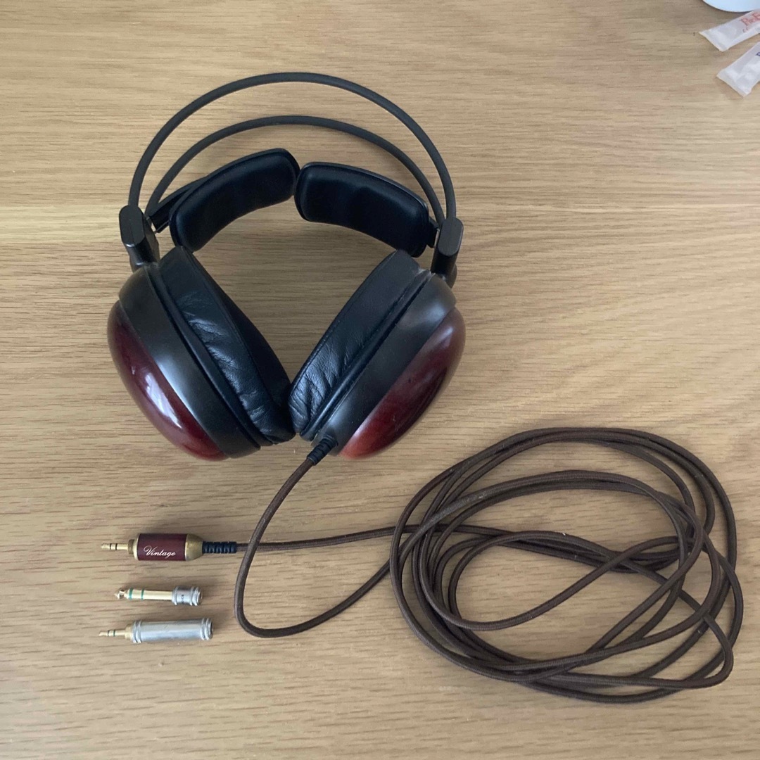 ヴィンテージ】【木製】Audio-technica　ATH-W10VTG