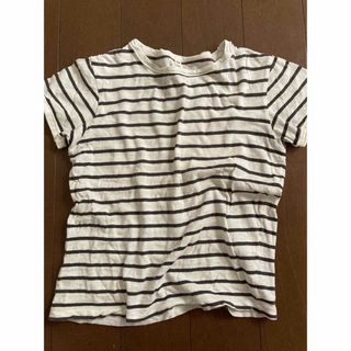 ムジルシリョウヒン(MUJI (無印良品))の無印良品 ボーダーTシャツ ナチュラル 120(Tシャツ/カットソー)