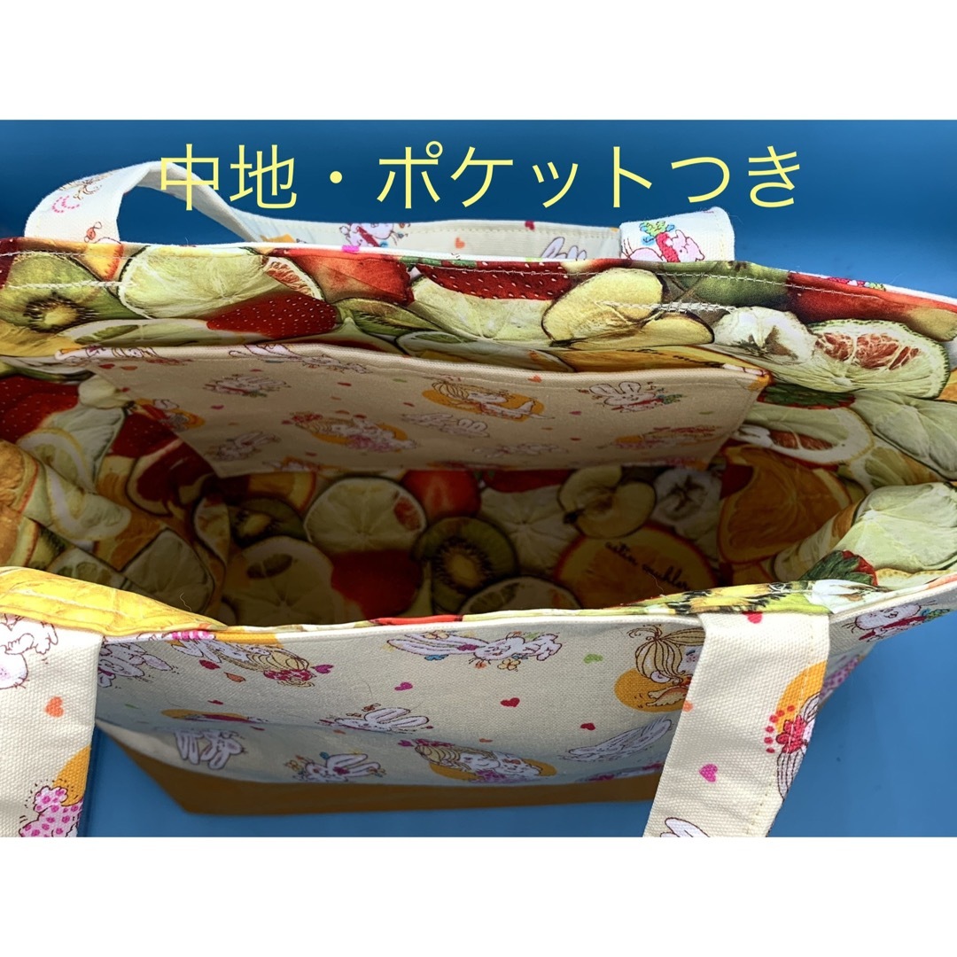 ハンドメイド　ランチトート　お弁当袋　おまけつき♪ ハンドメイドの生活雑貨(その他)の商品写真