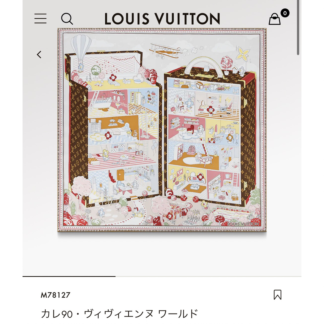 【新品未使用】LOUIS VUITTON ルイヴィトン ヴィヴィエンヌワールドバンダナ/スカーフ