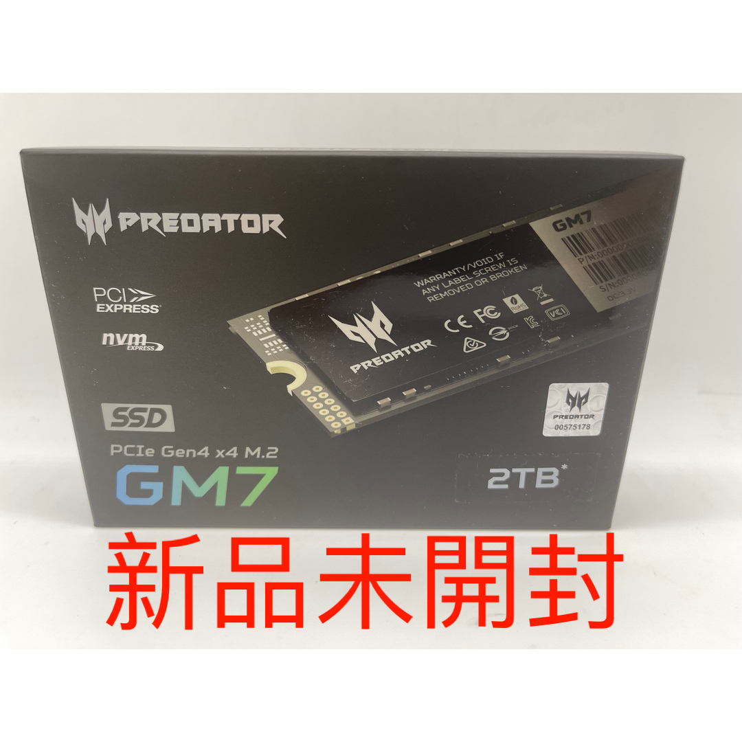 Acer エイサー Predator GM7-2TB ゲーミングM.2 SSD
