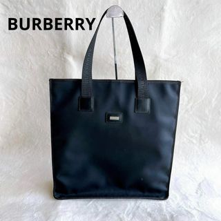 BURBERRY バーバリー トートバッグ 大容量 ブラック レーベル 黒-