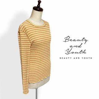 ビューティアンドユースユナイテッドアローズ(BEAUTY&YOUTH UNITED ARROWS)のBEAUTY&YOUTH☆楊柳チェック長袖プルオーバーカットソー(カットソー(長袖/七分))