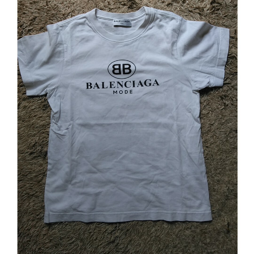 Balenciaga(バレンシアガ)のバレンシアガ　BALENCIAGA　BBモード　ロゴ入り　Tシャツ　ホワイト レディースのトップス(Tシャツ(半袖/袖なし))の商品写真