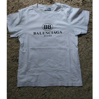 バレンシアガ(Balenciaga)のバレンシアガ　BALENCIAGA　BBモード　ロゴ入り　Tシャツ　ホワイト(Tシャツ(半袖/袖なし))