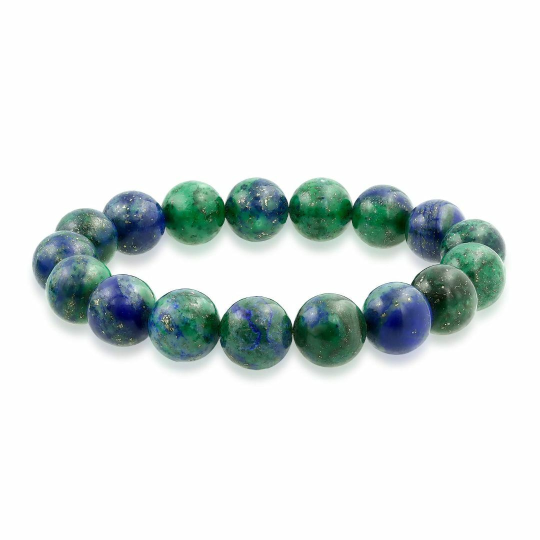【色: Blue Azurite】積み重ね可能な半貴重な宝石類の繊維の緑の青いア