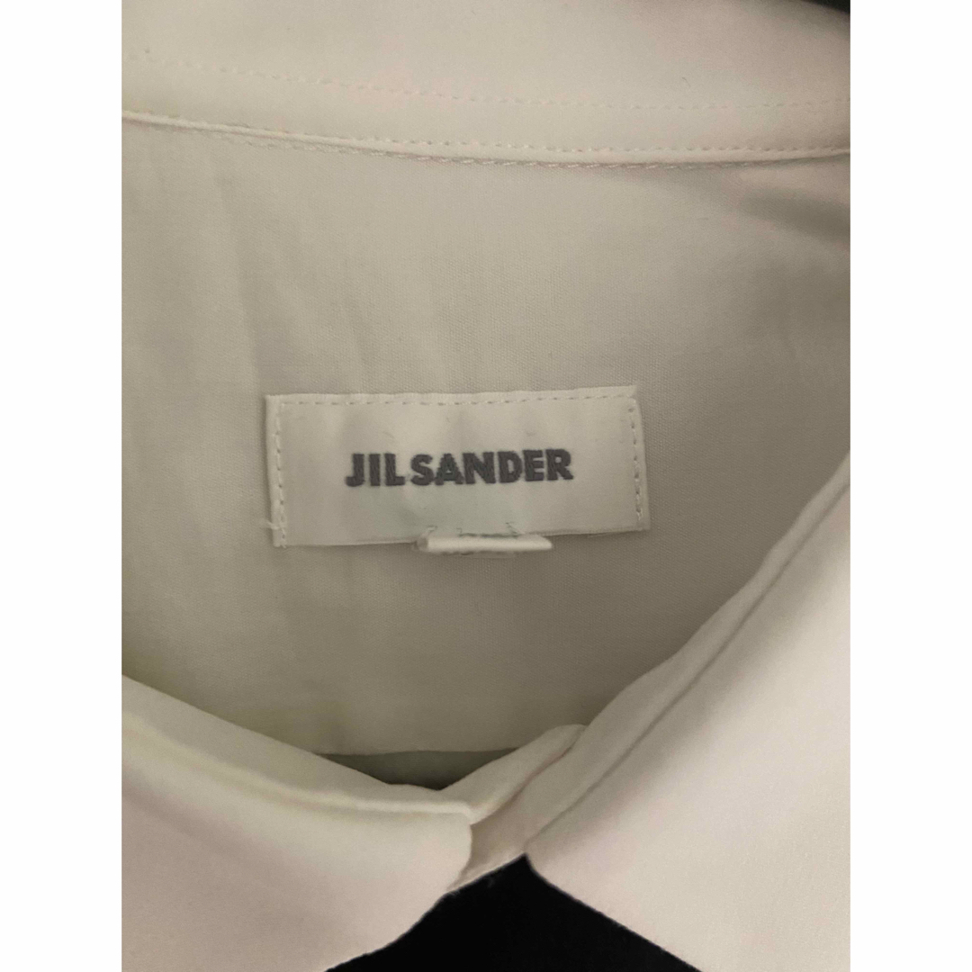 Jil Sander(ジルサンダー)のJIL SANDER ジルサンダー　シャツ　ストライプ　ホワイト×ブラック メンズのトップス(シャツ)の商品写真