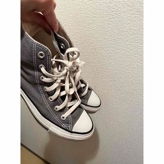 オールスター(ALL STAR（CONVERSE）)のコンバース　ハイカット　グレー　スニーカー　24.5cm(スニーカー)