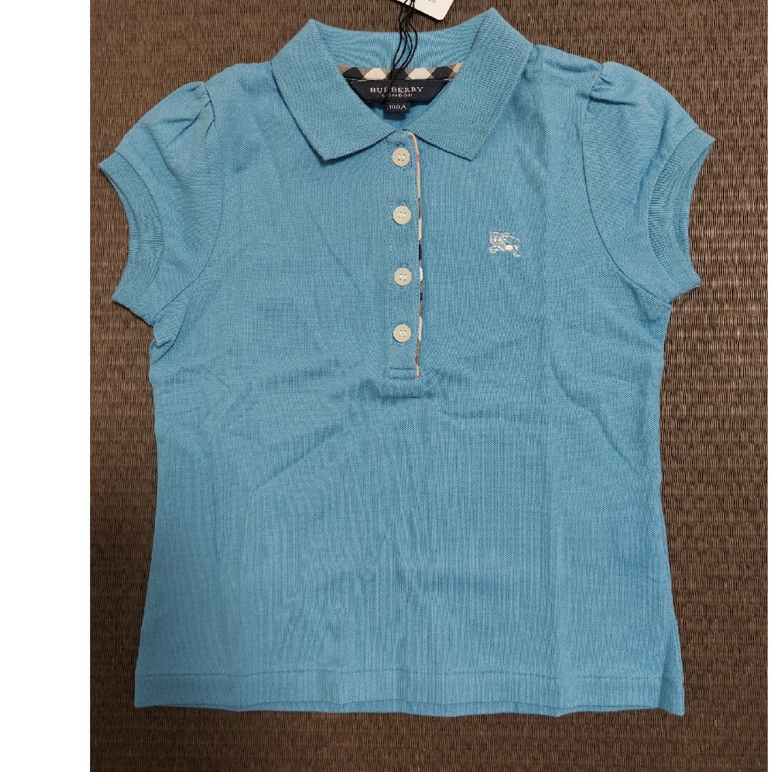 ◉新品 Burberry パフスリーブポロシャツ-
