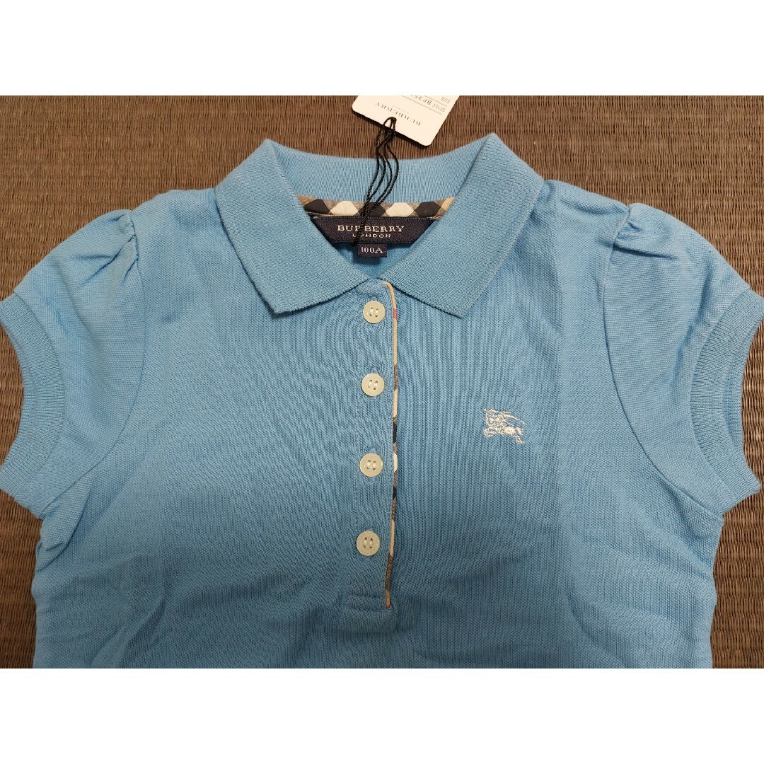 ◉新品 Burberry パフスリーブポロシャツ-