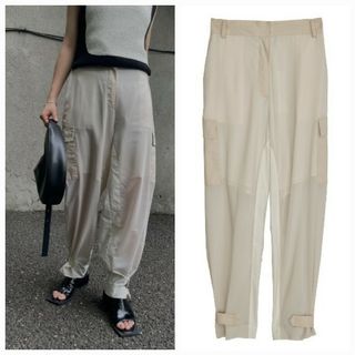 アメリヴィンテージ(Ameri VINTAGE)のAmeriVINTAGE CHIFFON MILITARY CARGO PANT(ワークパンツ/カーゴパンツ)