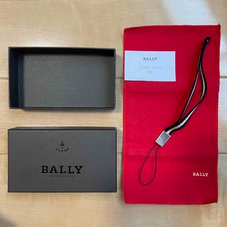 バリー(Bally)の【新品未使用品】BALLY 携帯ストラップ ブラック(ストラップ/イヤホンジャック)