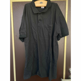 プリントスター(Printstar)の3L 半袖 5.8オンス 鹿の子 ポロシャツ　ポケット付 ブラック　100-vp(ポロシャツ)