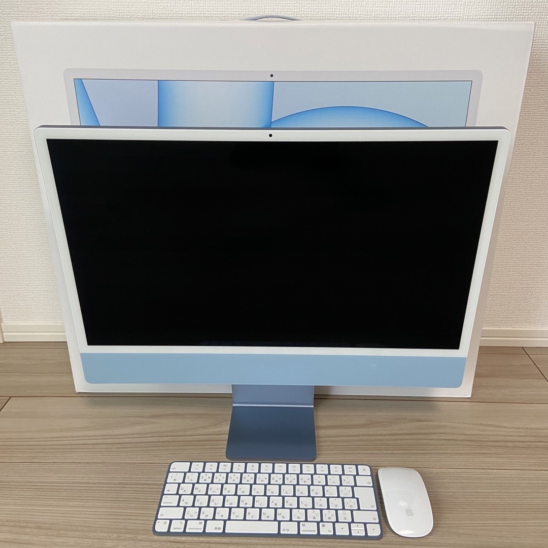 【値下げ中】iMac 24inch 8GB/512GB ブルーM1【おまけ付き】