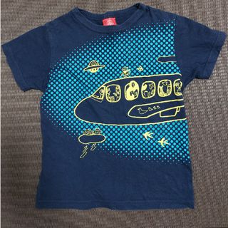 オジコ(OJICO)の⭐OJICOオジコ⭐飛行機Tシャツ　カットソー　8A　ネイビー　130～140(Tシャツ/カットソー)