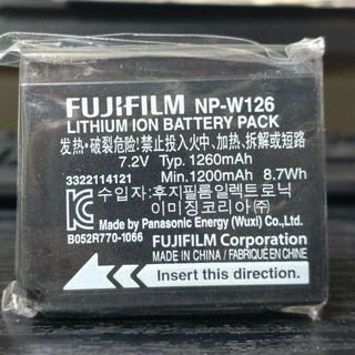 フジフイルム(富士フイルム)の新品 FUJIFILM 富士フイルム NP-W126 純正 バッテリー 日本語(デジタル一眼)