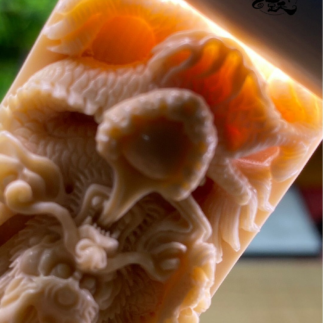 天然 モンマスの牙 精巧な彫刻 龍戯珠 ペンダント | www.innoveering.net