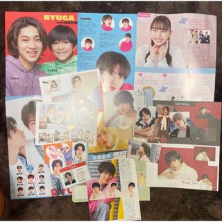 ジャニーズジュニア(ジャニーズJr.)の美少年 佐藤龍我 デタカ 厚紙 雑誌切り抜き シール カレンダー(アイドルグッズ)