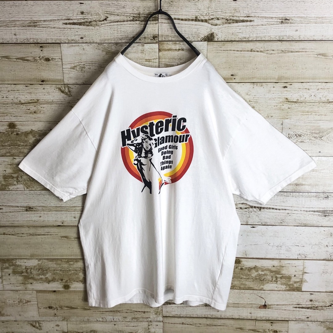 HYSTERIC GLAMOUR(ヒステリックグラマー)のhystericglamour ヒステリックグラマー tシャツ ビックロゴ入り メンズのトップス(Tシャツ/カットソー(半袖/袖なし))の商品写真