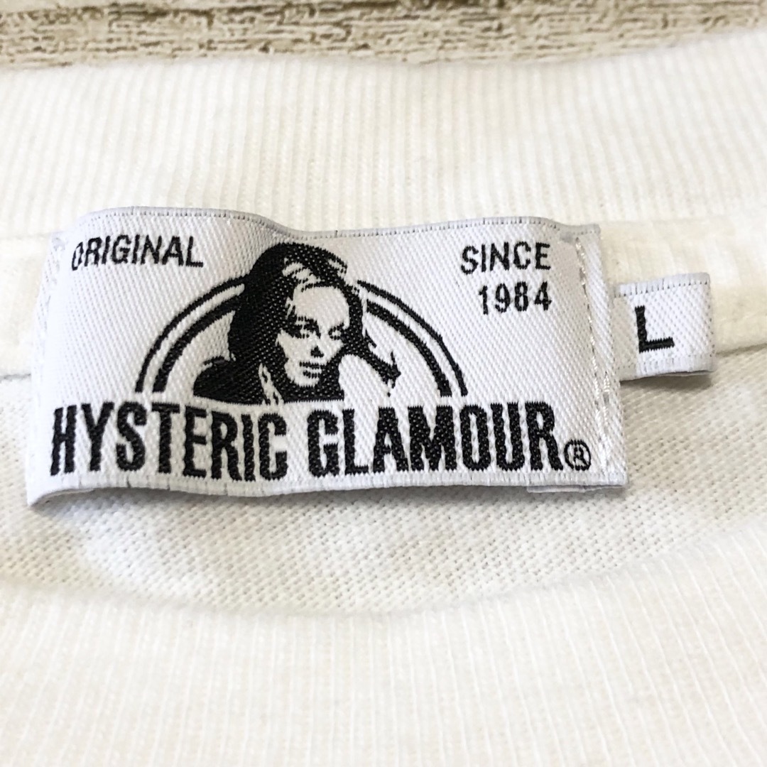 HYSTERIC GLAMOUR(ヒステリックグラマー)のhystericglamour ヒステリックグラマー tシャツ ビックロゴ入り メンズのトップス(Tシャツ/カットソー(半袖/袖なし))の商品写真